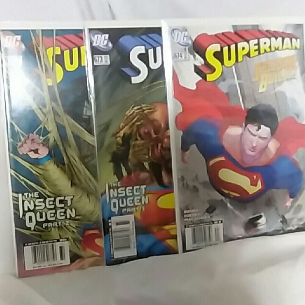 3 Superman DC comics 672 673 674